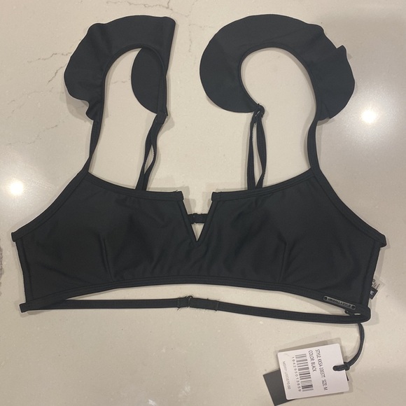 Kendall and Kylie bikini top size M black NWT - Picture 2 of 5